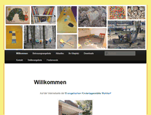 Tablet Screenshot of ev-kita-wohltorf.de